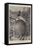 An Event in the History of Submarines-Fred T. Jane-Framed Stretched Canvas