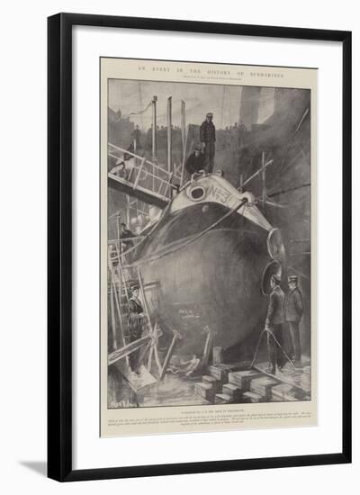 An Event in the History of Submarines-Fred T. Jane-Framed Giclee Print