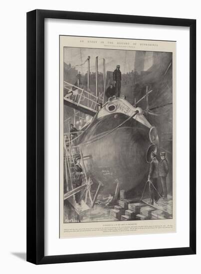 An Event in the History of Submarines-Fred T. Jane-Framed Giclee Print