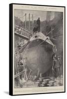 An Event in the History of Submarines-Fred T. Jane-Framed Stretched Canvas