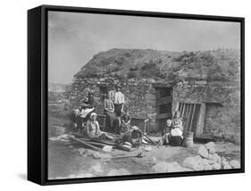 An Evicted Family at Derrybeg, County Donegal, Ireland, Late 1880S-Robert French-Framed Stretched Canvas