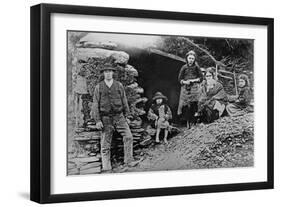 An Evicted Family at Glenbeigh, Ireland, 1888-Francis Guy-Framed Giclee Print
