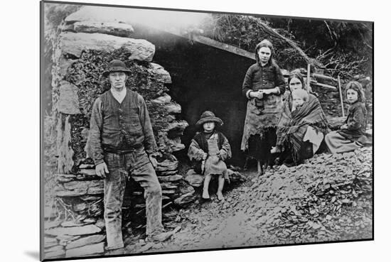 An Evicted Family at Glenbeigh, Ireland, 1888-Francis Guy-Mounted Giclee Print