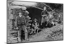 An Evicted Family at Glenbeigh, Ireland, 1888-Francis Guy-Mounted Giclee Print