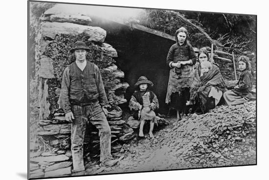 An Evicted Family at Glenbeigh, Ireland, 1888-Francis Guy-Mounted Giclee Print