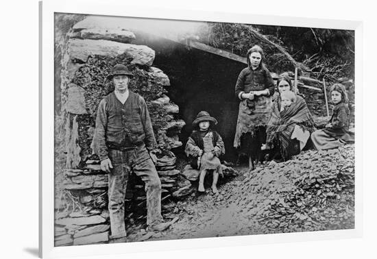 An Evicted Family at Glenbeigh, Ireland, 1888-Francis Guy-Framed Giclee Print