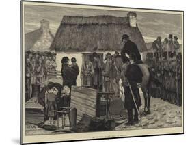 An Eviction in the West of Ireland-Aloysius O'Kelly-Mounted Giclee Print