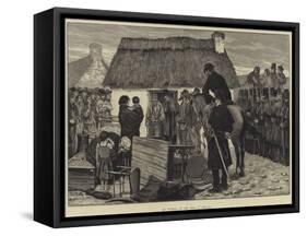 An Eviction in the West of Ireland-Aloysius O'Kelly-Framed Stretched Canvas