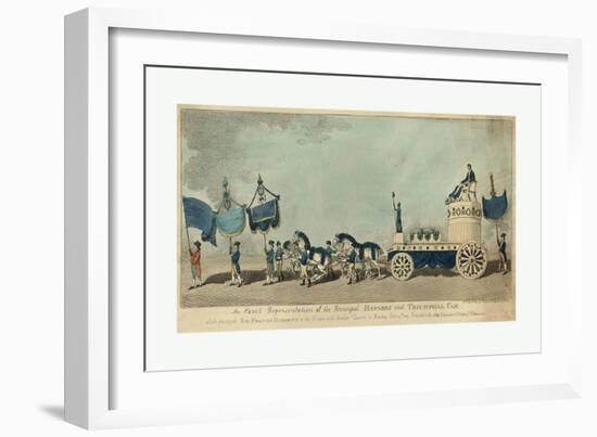 An Exact Representation of the Principal Banners and Triumphal Car-null-Framed Giclee Print
