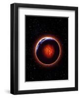 An Exaggerated Depiction of Global Warming-null-Framed Art Print