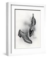 An Example of a Front Lacing Shoe and Boot with a Contrasting Upper Which May be Composed of Canvas-null-Framed Art Print