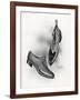 An Example of a Front Lacing Shoe and Boot with a Contrasting Upper Which May be Composed of Canvas-null-Framed Art Print