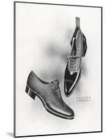 An Example of a Front Lacing Shoe and Boot with a Contrasting Upper Which May be Composed of Canvas-null-Mounted Art Print