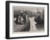 An Exchange of Compliments, a Scene on a Dutch Canal-Gordon Frederick Browne-Framed Giclee Print