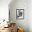 An Excited Army Sniffer Dog Sniffs under the Floorboards Near the Toilet-null-Framed Photographic Print displayed on a wall