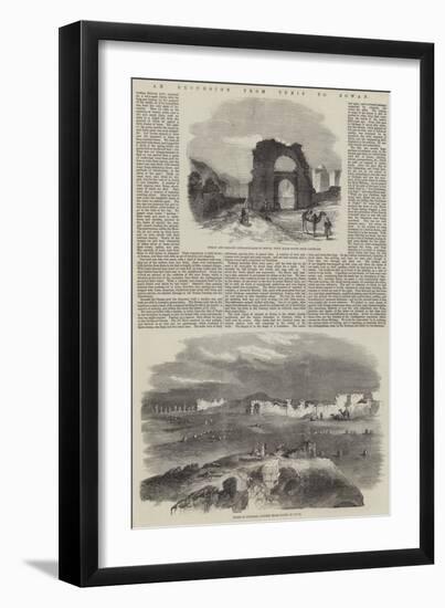 An Excursion from Tunis to Zowan-null-Framed Giclee Print