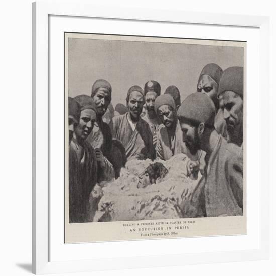 An Execution in Persia-null-Framed Giclee Print