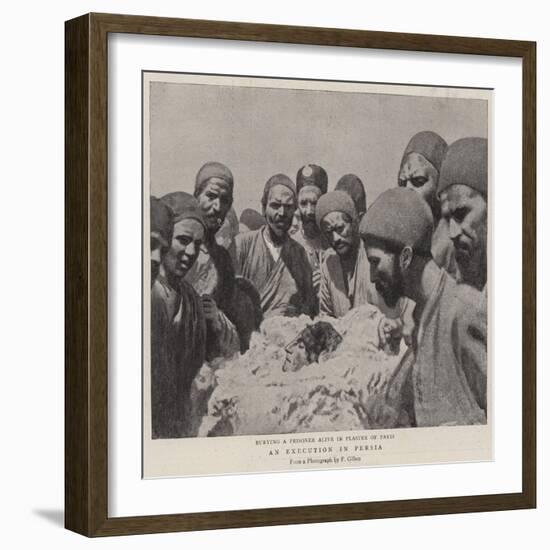 An Execution in Persia-null-Framed Giclee Print