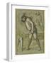 An Executioner About to Decapitate a Bearded Saint-Girolamo Romanino-Framed Giclee Print