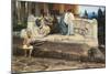 An Exedra, 1871-Sir Lawrence Alma-Tadema-Mounted Giclee Print