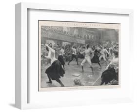 An Exhibition of Ladies, Fencing at Oxford Town Hall-G. Amato-Framed Photographic Print