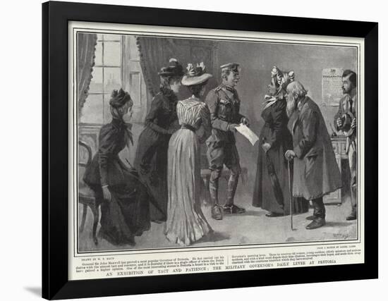 An Exhibition of Tact and Patience, the Military Governor's Daily Levee at Pretoria-William T. Maud-Framed Giclee Print