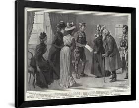 An Exhibition of Tact and Patience, the Military Governor's Daily Levee at Pretoria-William T. Maud-Framed Giclee Print