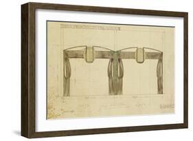 An Exhibition Stand for Francis Smith, used at the Glasgow Exhibition, Shown in Elevation, 1901-Charles Rennie Mackintosh-Framed Giclee Print