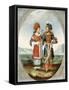 An Exotic Couple, Early 19th Century-null-Framed Stretched Canvas