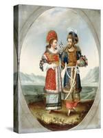 An Exotic Couple, Early 19th Century-null-Stretched Canvas