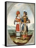 An Exotic Couple, Early 19th Century-null-Framed Stretched Canvas