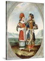 An Exotic Couple, Early 19th Century-null-Stretched Canvas