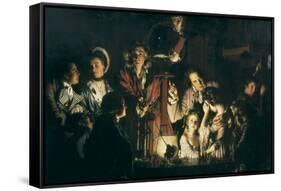 An Experiment on a Bird in the Air Pump-Joseph Wright of Derby-Framed Stretched Canvas
