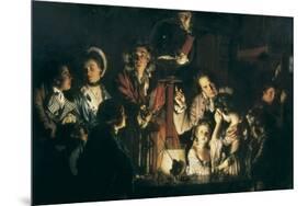 An Experiment on a Bird in the Air Pump-Joseph Wright of Derby-Mounted Art Print