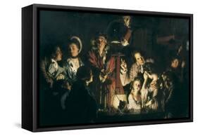 An Experiment on a Bird in the Air Pump-Joseph Wright of Derby-Framed Stretched Canvas