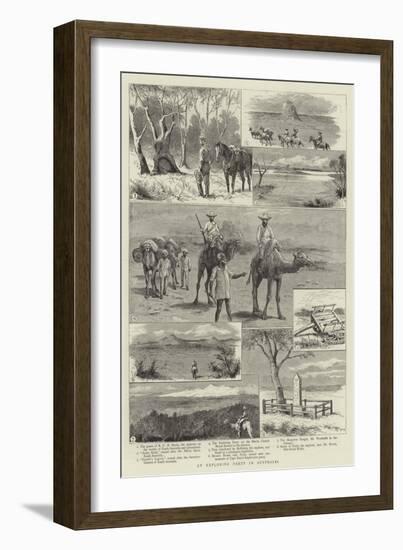 An Exploring Party in Australia-null-Framed Giclee Print