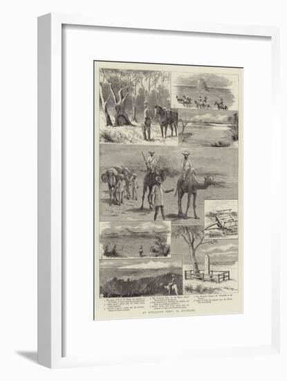 An Exploring Party in Australia-null-Framed Giclee Print