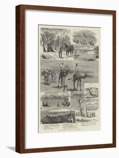 An Exploring Party in Australia-null-Framed Giclee Print