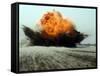 An Explosion Erupts from the Detonation of a Weapons Cache-Stocktrek Images-Framed Stretched Canvas