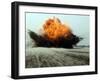 An Explosion Erupts from the Detonation of a Weapons Cache-Stocktrek Images-Framed Photographic Print