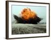 An Explosion Erupts from the Detonation of a Weapons Cache-Stocktrek Images-Framed Photographic Print