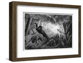 An Explosion of Firedamp in a Coal Mine-Felix Jean Gauchard-Framed Photographic Print