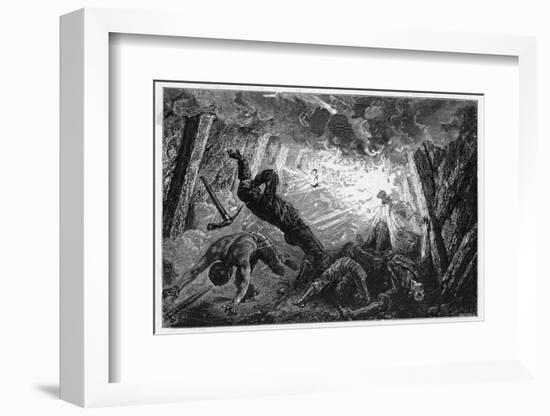 An Explosion of Firedamp in a Coal Mine-Felix Jean Gauchard-Framed Photographic Print