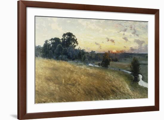 An Extensive Landscape at Sunset, 1902-Johan Ericson-Framed Giclee Print