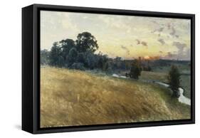An Extensive Landscape at Sunset, 1902-Johan Ericson-Framed Stretched Canvas