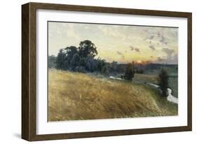 An Extensive Landscape at Sunset, 1902-Johan Ericson-Framed Giclee Print