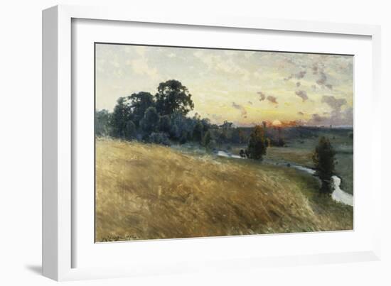 An Extensive Landscape at Sunset, 1902-Johan Ericson-Framed Giclee Print