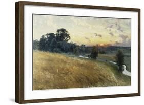 An Extensive Landscape at Sunset, 1902-Johan Ericson-Framed Giclee Print