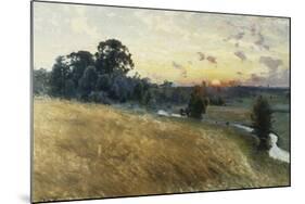 An Extensive Landscape at Sunset, 1902-Johan Ericson-Mounted Giclee Print