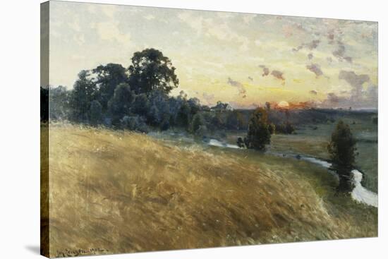 An Extensive Landscape at Sunset, 1902-Johan Ericson-Stretched Canvas
